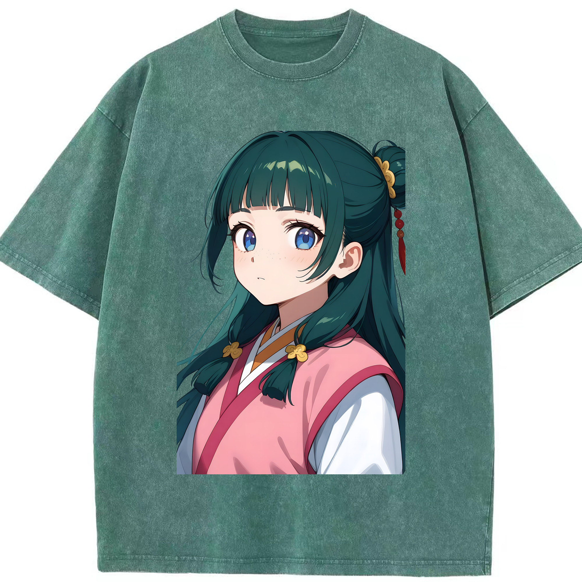 （画像用） 薬屋のひとりごと The Apothecary Diaries 綿100% ヴィンテージ風 半袖Tシャツ（フロントプリント）